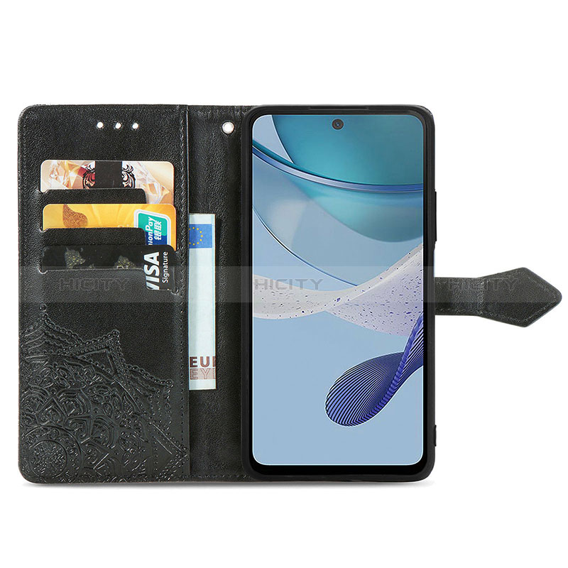 Handytasche Stand Schutzhülle Flip Leder Hülle Modisch Muster S07D für Motorola Moto G53 5G