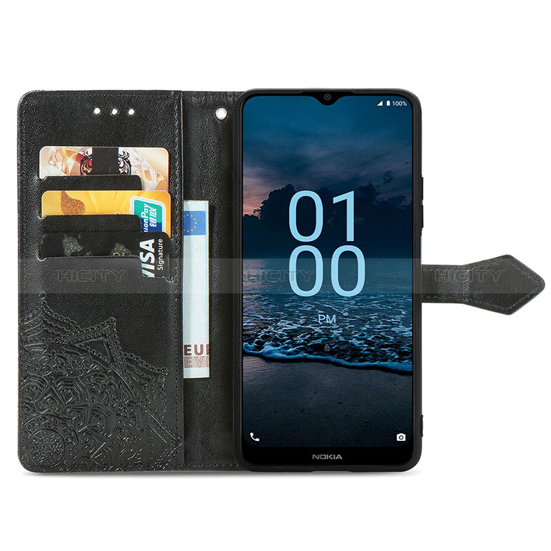 Handytasche Stand Schutzhülle Flip Leder Hülle Modisch Muster S07D für Nokia G100 groß