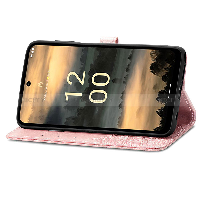 Handytasche Stand Schutzhülle Flip Leder Hülle Modisch Muster S07D für Nokia XR21 groß