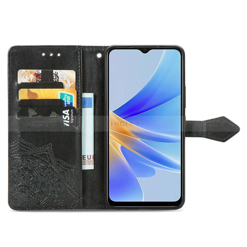 Handytasche Stand Schutzhülle Flip Leder Hülle Modisch Muster S07D für Oppo A17K