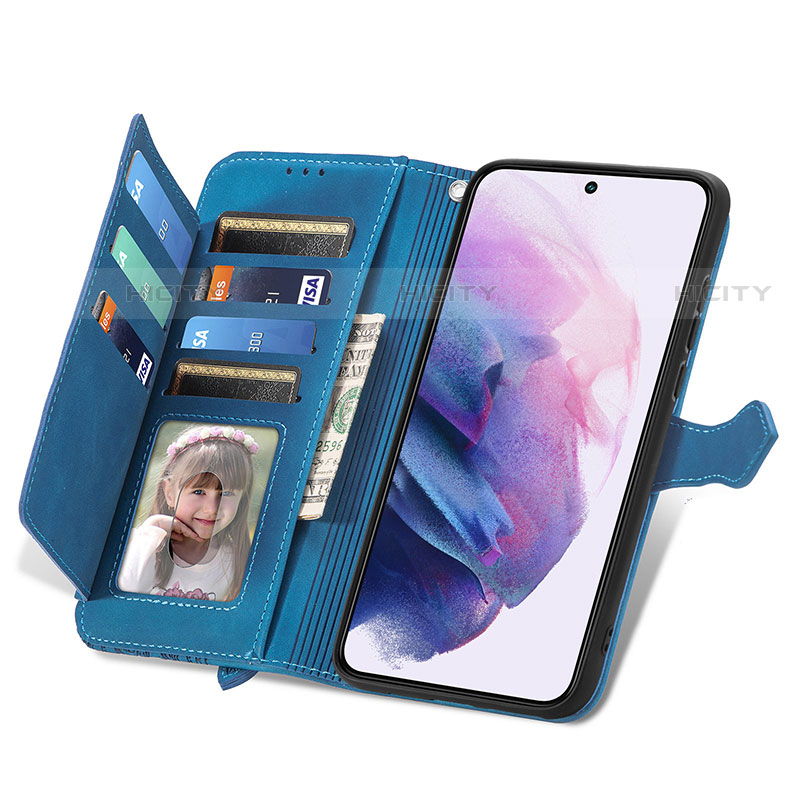 Handytasche Stand Schutzhülle Flip Leder Hülle Modisch Muster S07D für Samsung Galaxy S21 5G