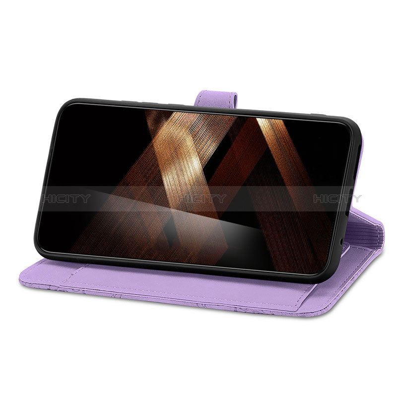 Handytasche Stand Schutzhülle Flip Leder Hülle Modisch Muster S07D für Samsung Galaxy S24 5G groß