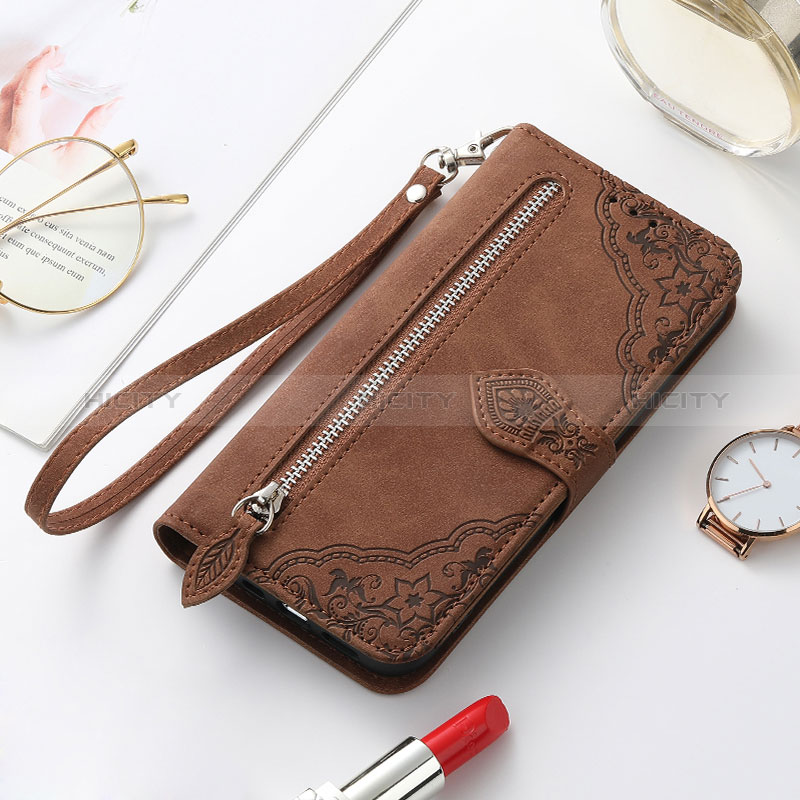 Handytasche Stand Schutzhülle Flip Leder Hülle Modisch Muster S07D für Samsung Galaxy S24 5G groß