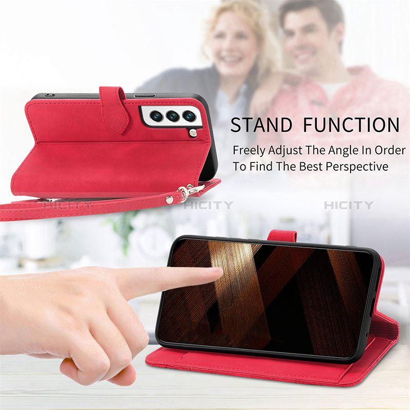 Handytasche Stand Schutzhülle Flip Leder Hülle Modisch Muster S07D für Samsung Galaxy S24 5G groß