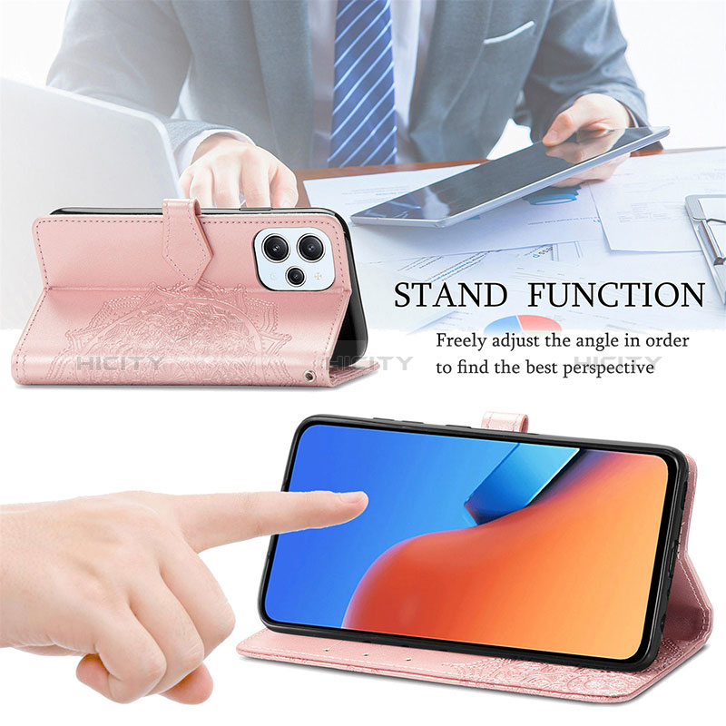 Handytasche Stand Schutzhülle Flip Leder Hülle Modisch Muster S07D für Xiaomi Redmi 12 4G groß