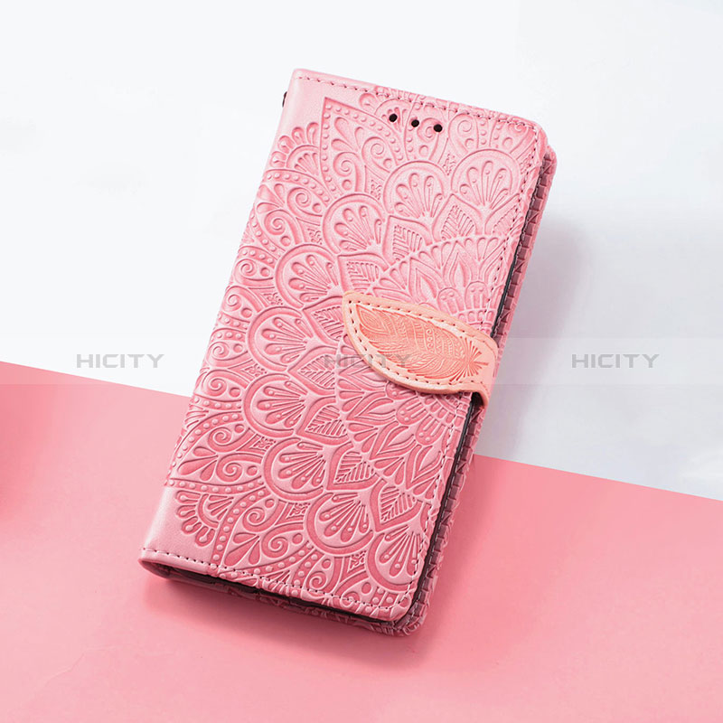 Handytasche Stand Schutzhülle Flip Leder Hülle Modisch Muster S08D für Google Pixel 7a 5G Rosegold