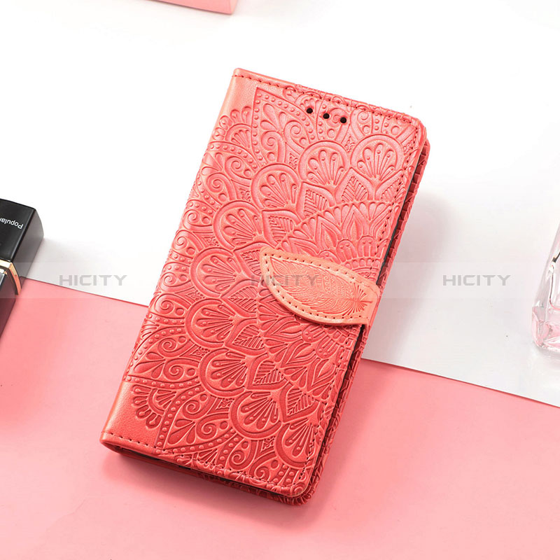 Handytasche Stand Schutzhülle Flip Leder Hülle Modisch Muster S08D für Huawei Honor 60 SE 5G Rot Plus