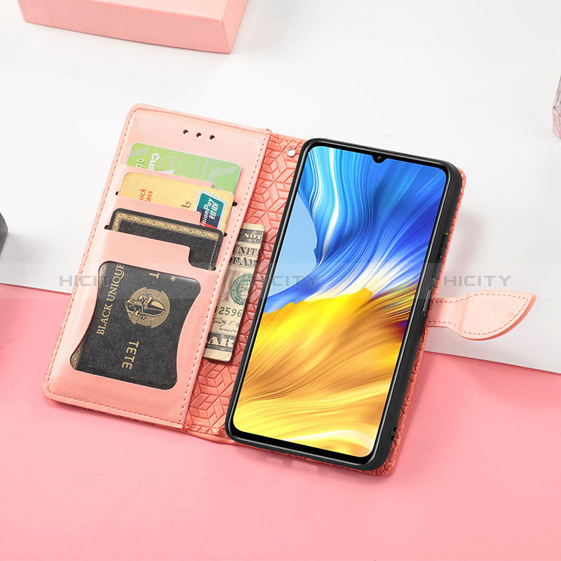 Handytasche Stand Schutzhülle Flip Leder Hülle Modisch Muster S08D für Huawei Honor X10 Max 5G