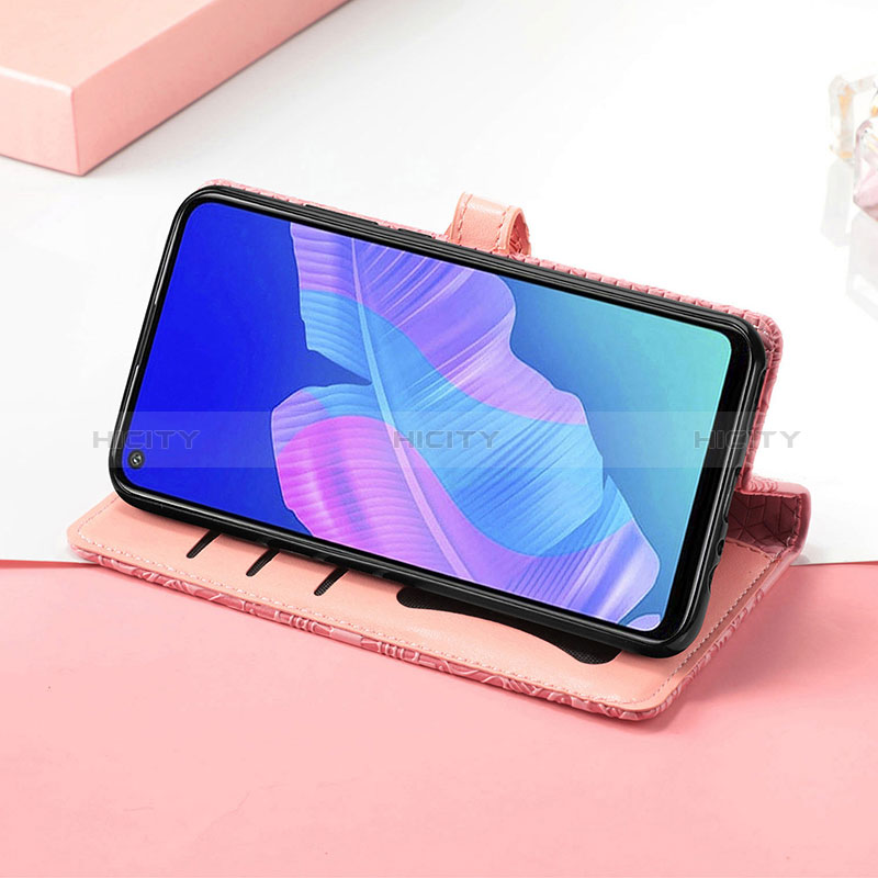 Handytasche Stand Schutzhülle Flip Leder Hülle Modisch Muster S08D für Huawei P40 Lite E