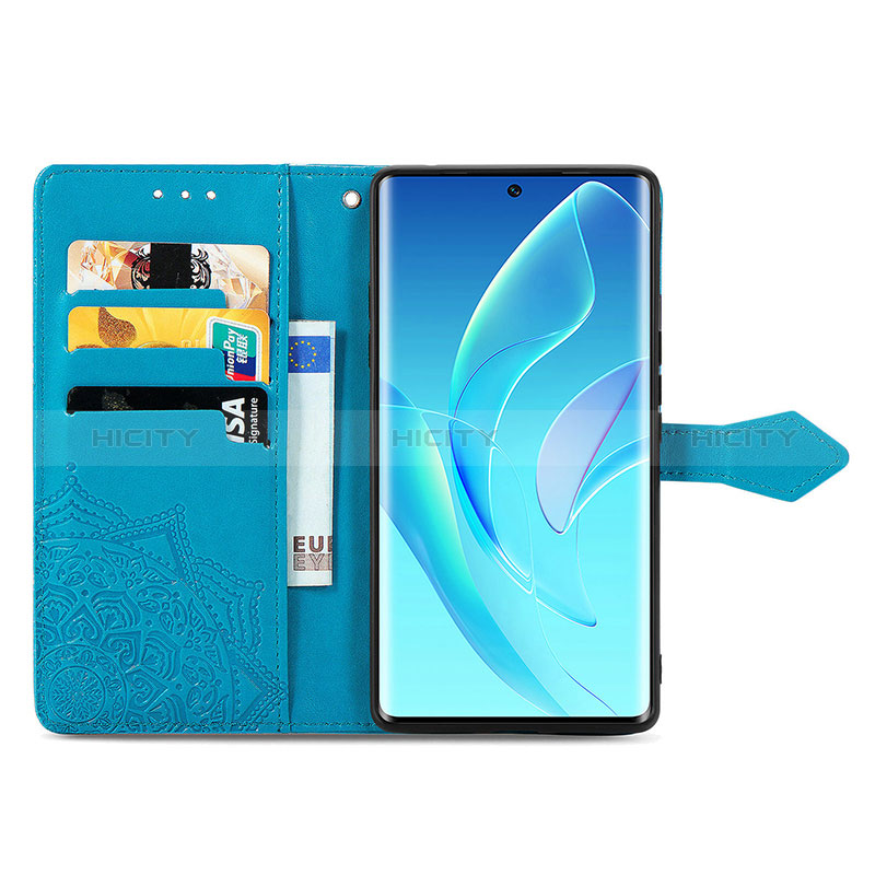 Handytasche Stand Schutzhülle Flip Leder Hülle Modisch Muster S09D für Huawei Honor 60 5G groß