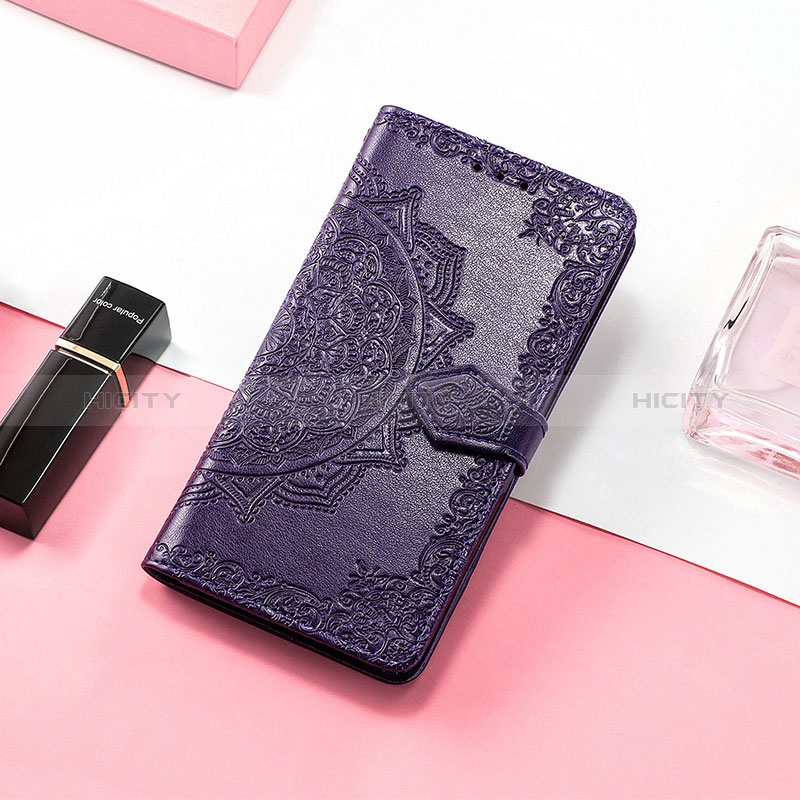 Handytasche Stand Schutzhülle Flip Leder Hülle Modisch Muster S09D für Huawei Honor 60 5G Violett