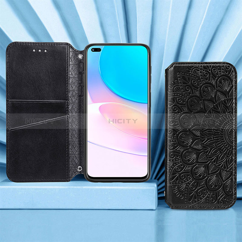 Handytasche Stand Schutzhülle Flip Leder Hülle Modisch Muster S09D für Huawei Nova 8i groß