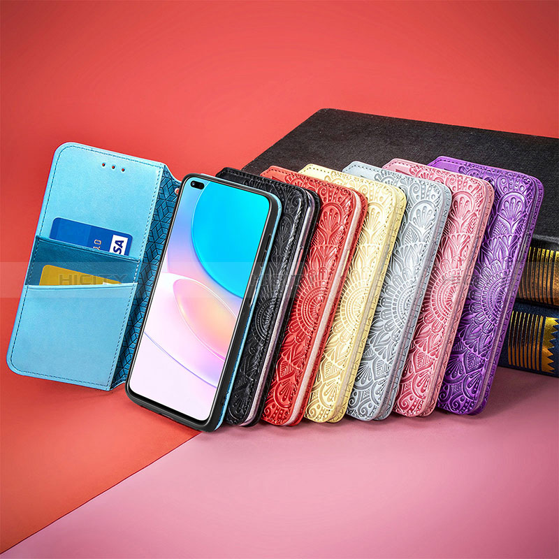 Handytasche Stand Schutzhülle Flip Leder Hülle Modisch Muster S09D für Huawei Nova 8i