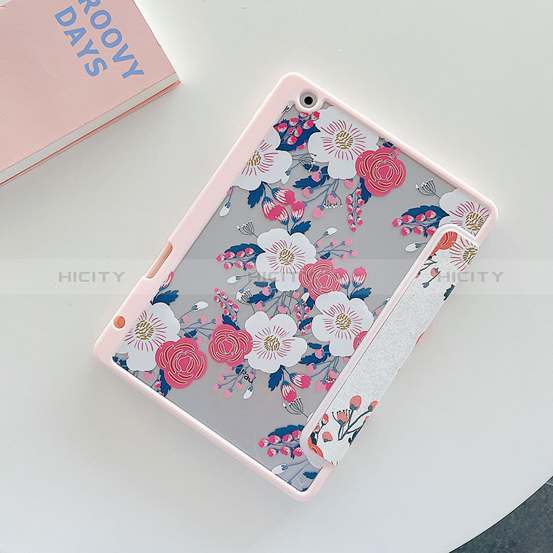 Handytasche Stand Schutzhülle Flip Leder Hülle Modisch Muster XH1 für Apple iPad 10.2 (2019) Rosa