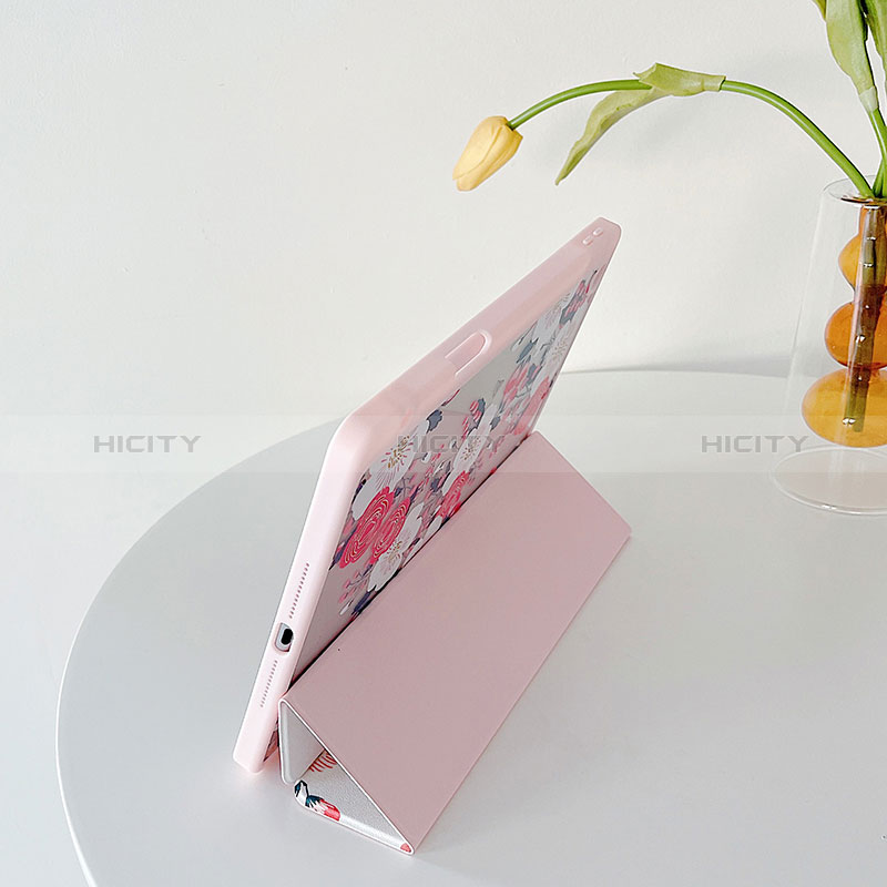 Handytasche Stand Schutzhülle Flip Leder Hülle Modisch Muster XH1 für Apple iPad 10.2 (2019) Rosa