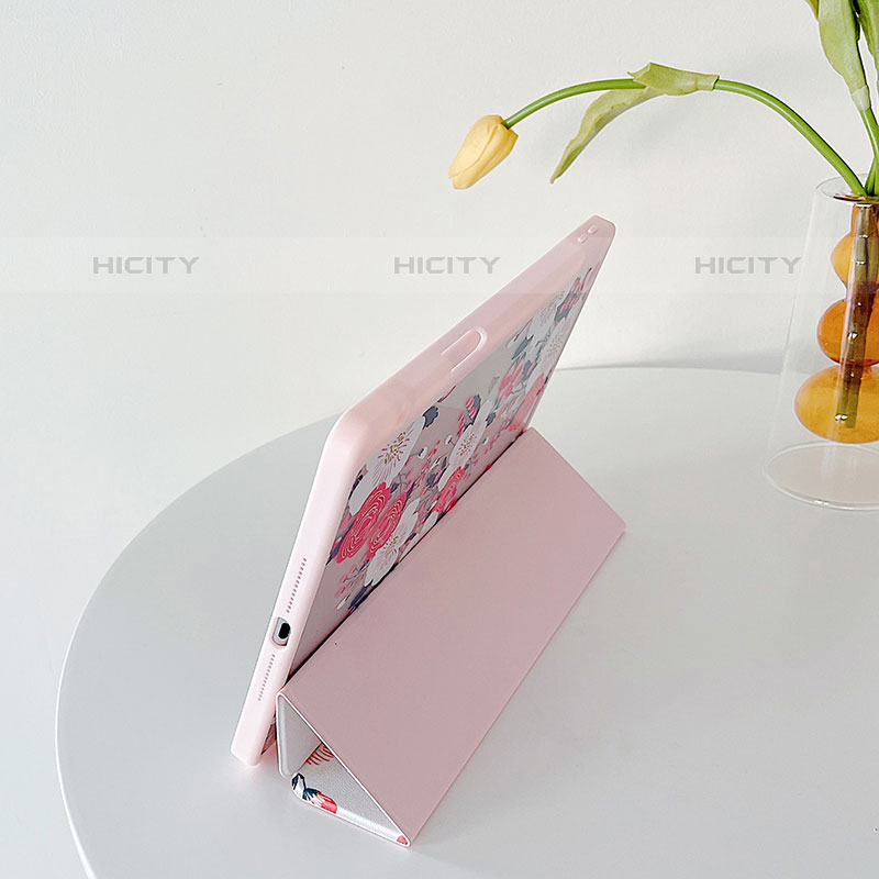 Handytasche Stand Schutzhülle Flip Leder Hülle Modisch Muster XH1 für Apple iPad 10.2 (2020) Rosa