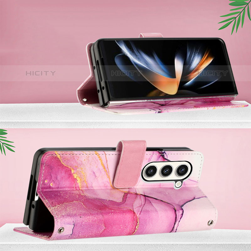 Handytasche Stand Schutzhülle Flip Leder Hülle Modisch Muster Y01B für Samsung Galaxy Z Fold5 5G groß