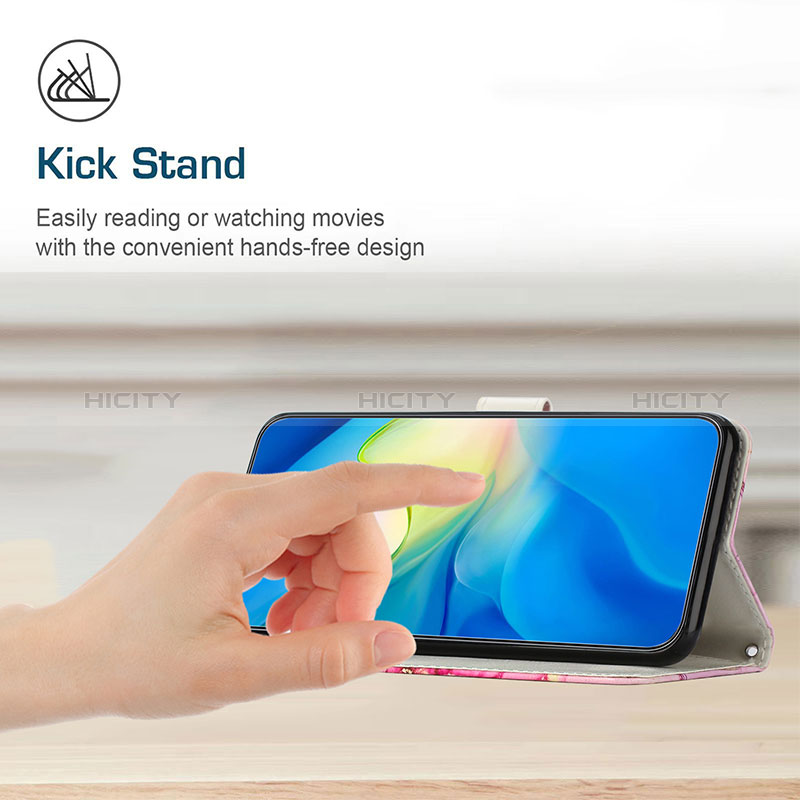 Handytasche Stand Schutzhülle Flip Leder Hülle Modisch Muster Y01X für Oppo A54 5G groß