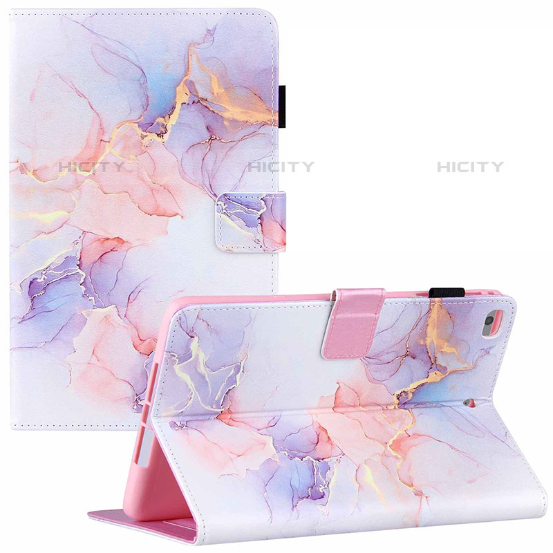 Handytasche Stand Schutzhülle Flip Leder Hülle Modisch Muster Y02B für Apple iPad Mini 4 Weiß