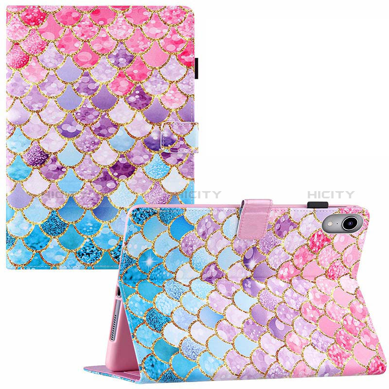 Handytasche Stand Schutzhülle Flip Leder Hülle Modisch Muster Y02B für Apple iPad Mini 6 Bunt