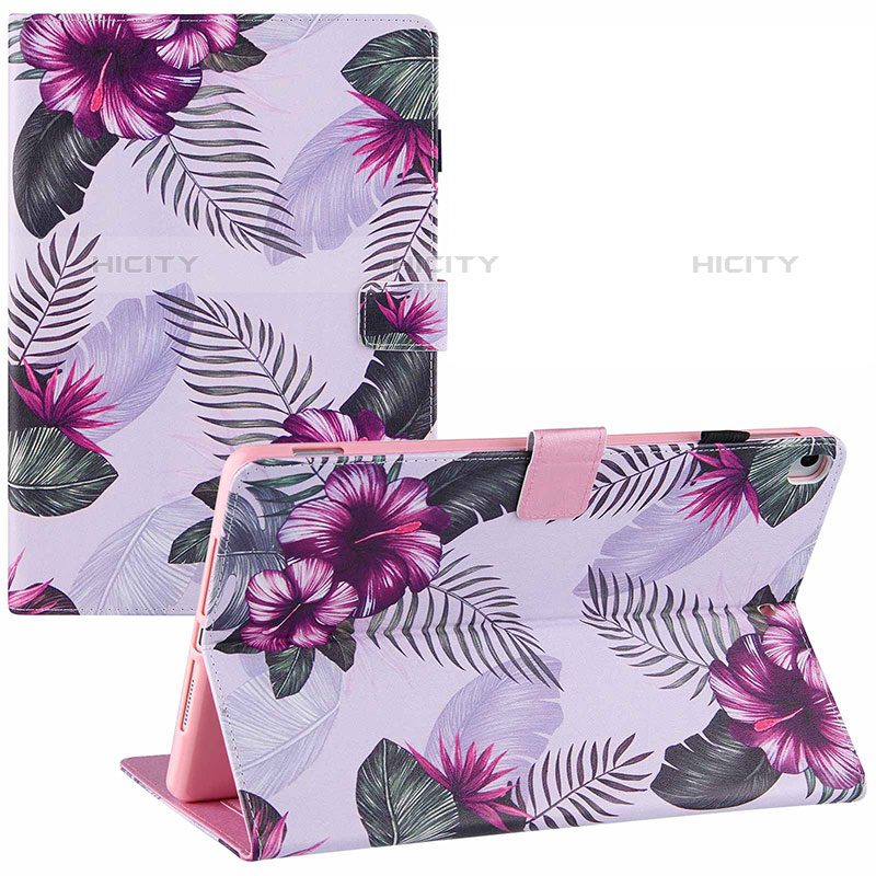 Handytasche Stand Schutzhülle Flip Leder Hülle Modisch Muster Y02B für Apple iPad Pro 10.5 Violett Plus