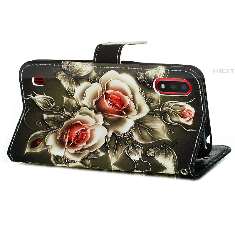 Handytasche Stand Schutzhülle Flip Leder Hülle Modisch Muster Y02B für Samsung Galaxy A01 SM-A015 groß