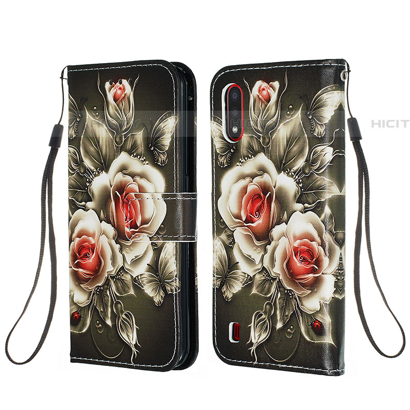 Handytasche Stand Schutzhülle Flip Leder Hülle Modisch Muster Y02B für Samsung Galaxy A01 SM-A015