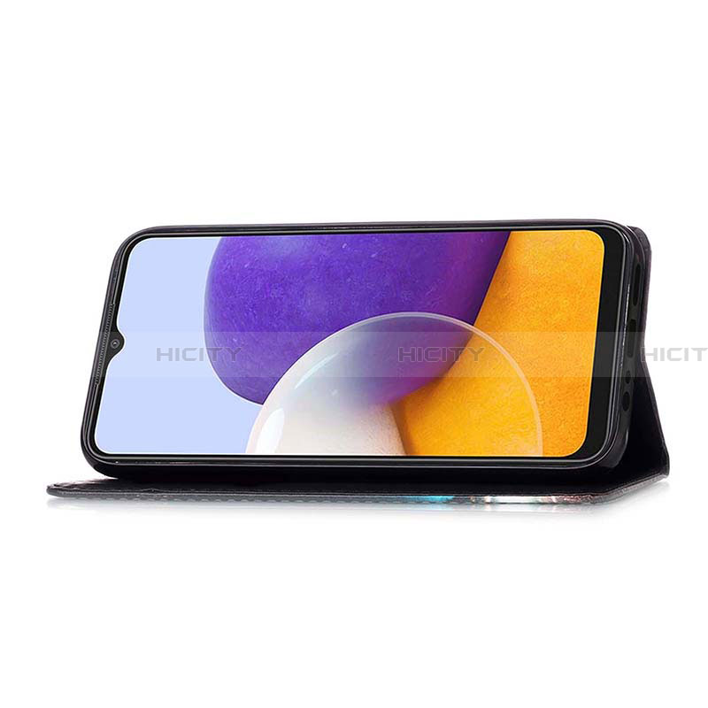 Handytasche Stand Schutzhülle Flip Leder Hülle Modisch Muster Y02B für Samsung Galaxy A22 5G