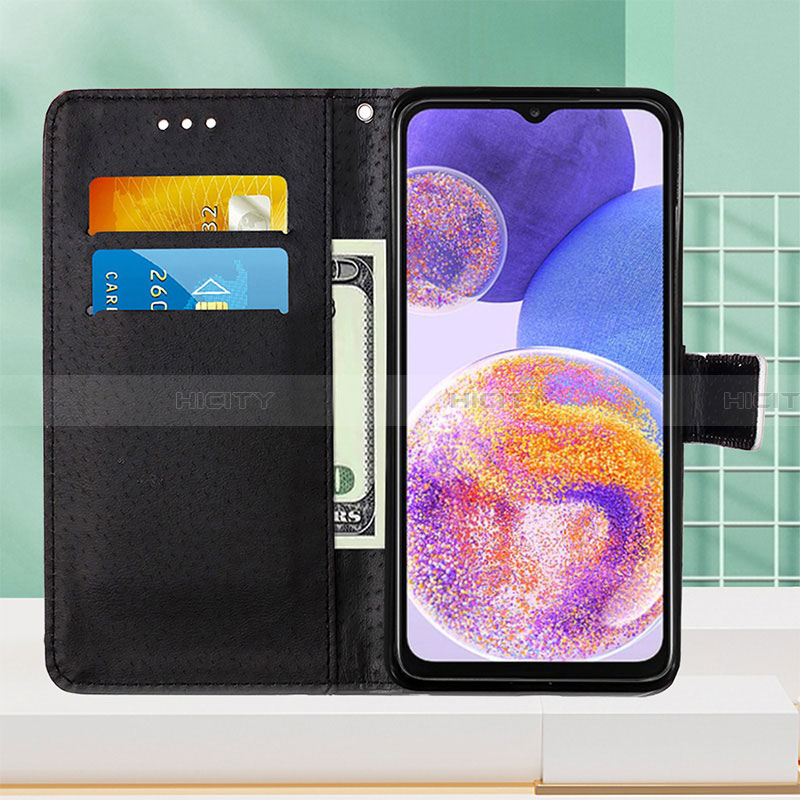 Handytasche Stand Schutzhülle Flip Leder Hülle Modisch Muster Y02B für Samsung Galaxy A23 4G groß