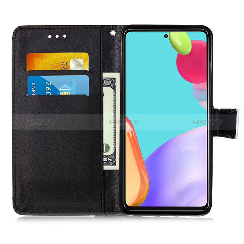 Handytasche Stand Schutzhülle Flip Leder Hülle Modisch Muster Y02B für Samsung Galaxy A52s 5G groß