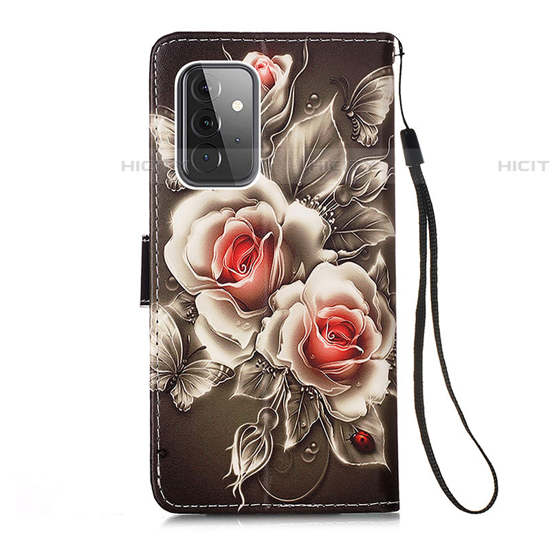 Handytasche Stand Schutzhülle Flip Leder Hülle Modisch Muster Y02B für Samsung Galaxy A72 4G groß