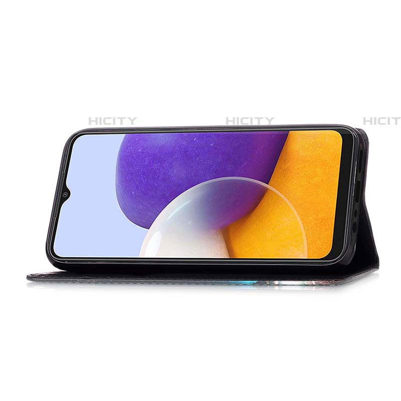 Handytasche Stand Schutzhülle Flip Leder Hülle Modisch Muster Y02B für Samsung Galaxy F42 5G groß