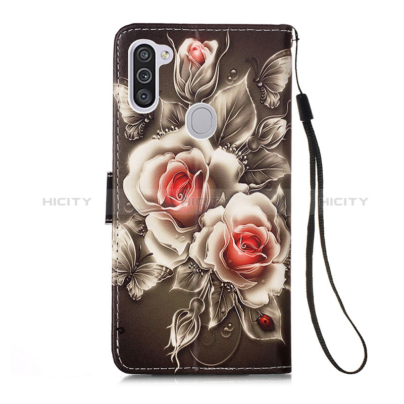 Handytasche Stand Schutzhülle Flip Leder Hülle Modisch Muster Y02B für Samsung Galaxy M11