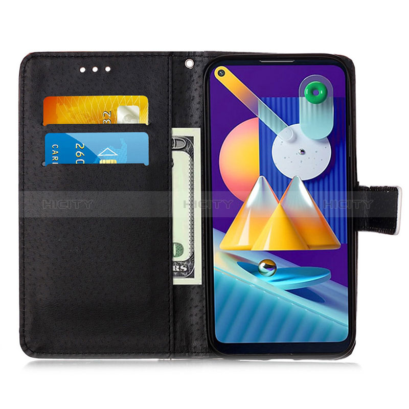 Handytasche Stand Schutzhülle Flip Leder Hülle Modisch Muster Y02B für Samsung Galaxy M11