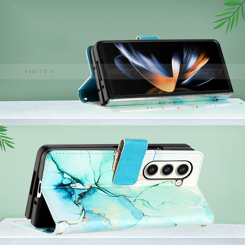 Handytasche Stand Schutzhülle Flip Leder Hülle Modisch Muster Y02B für Samsung Galaxy Z Fold5 5G