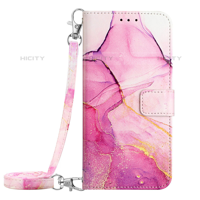 Handytasche Stand Schutzhülle Flip Leder Hülle Modisch Muster Y02B für Samsung Galaxy Z Fold5 5G Pink