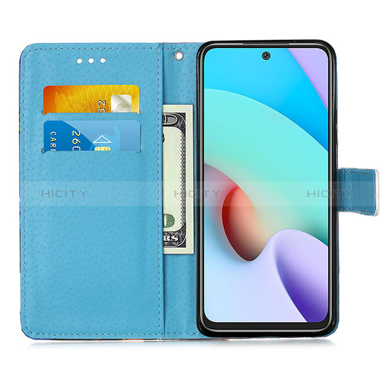 Handytasche Stand Schutzhülle Flip Leder Hülle Modisch Muster Y02B für Xiaomi Redmi 10 Prime groß