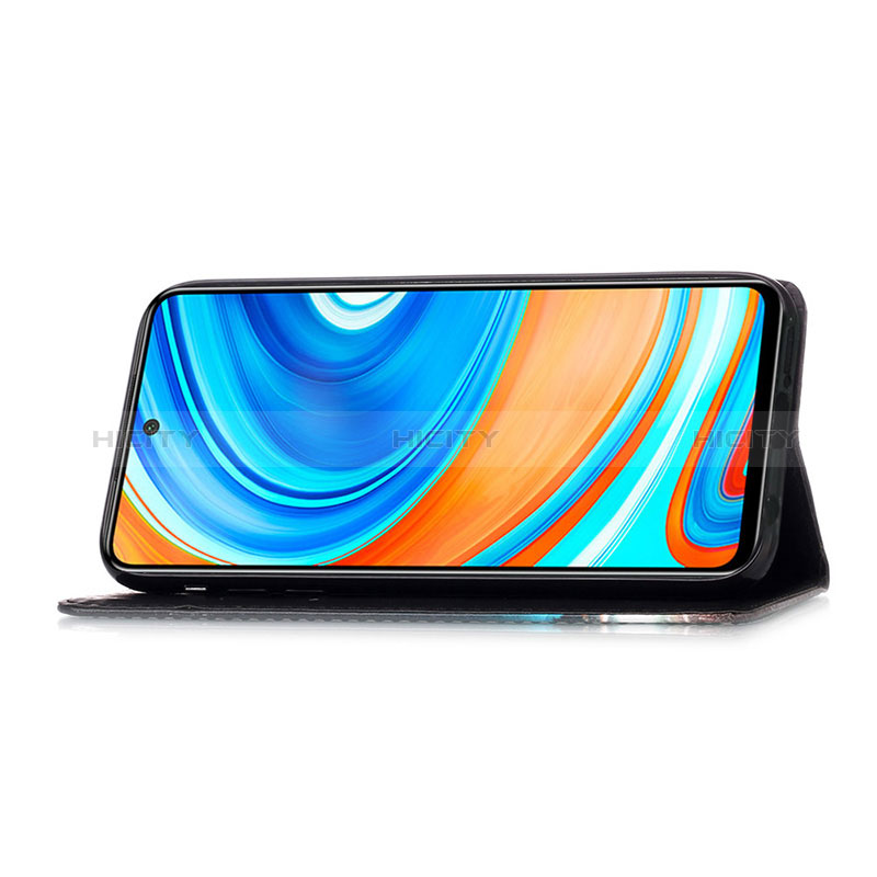 Handytasche Stand Schutzhülle Flip Leder Hülle Modisch Muster Y02B für Xiaomi Redmi Note 9 Pro groß