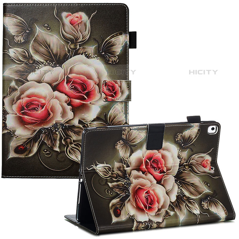 Handytasche Stand Schutzhülle Flip Leder Hülle Modisch Muster Y03B für Apple iPad Air 3 Rot Plus