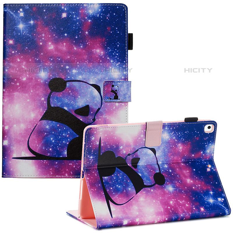 Handytasche Stand Schutzhülle Flip Leder Hülle Modisch Muster Y03B für Apple iPad Air 3 Violett