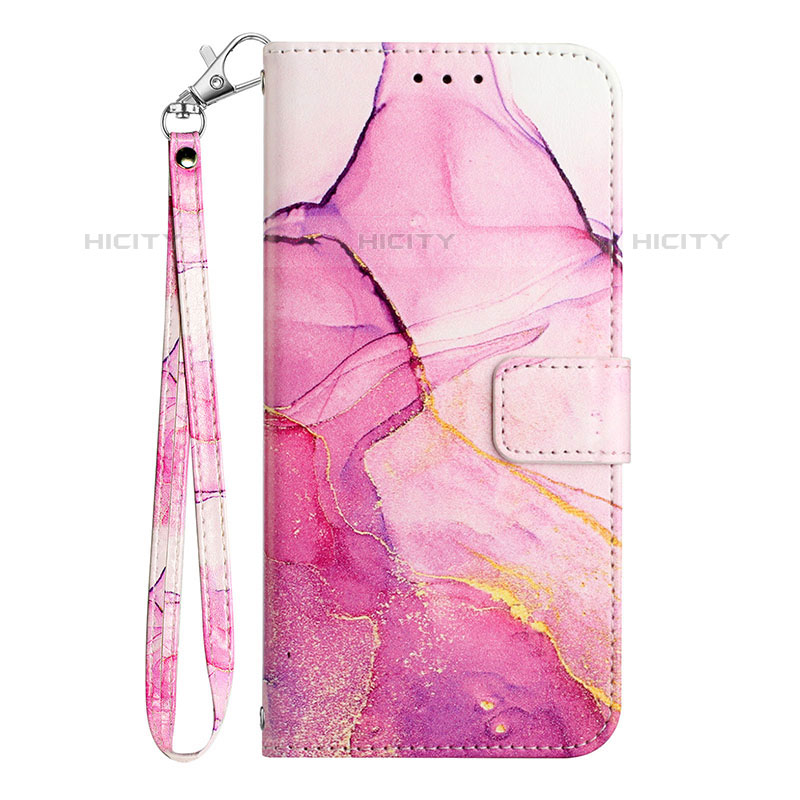 Handytasche Stand Schutzhülle Flip Leder Hülle Modisch Muster Y03B für Samsung Galaxy A03 Pink