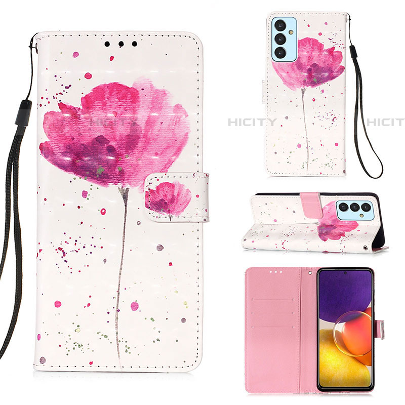 Handytasche Stand Schutzhülle Flip Leder Hülle Modisch Muster Y03B für Samsung Galaxy A05s Rosa