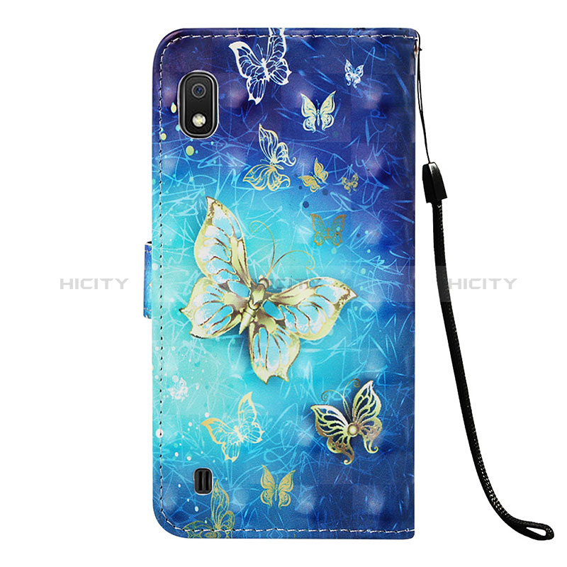 Handytasche Stand Schutzhülle Flip Leder Hülle Modisch Muster Y03B für Samsung Galaxy A10 groß