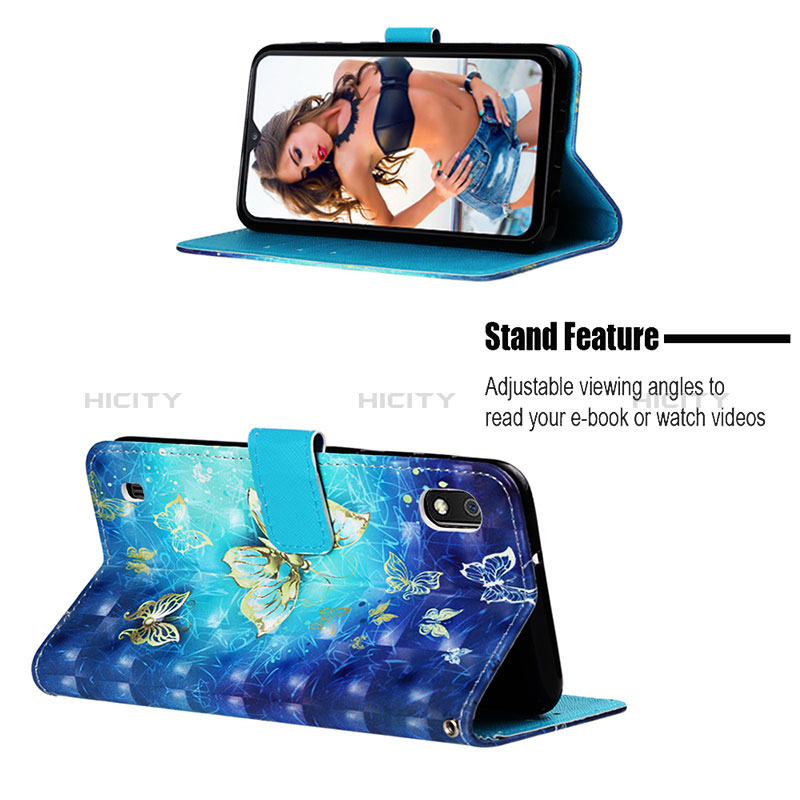 Handytasche Stand Schutzhülle Flip Leder Hülle Modisch Muster Y03B für Samsung Galaxy A10