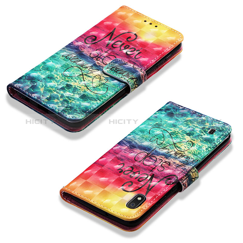 Handytasche Stand Schutzhülle Flip Leder Hülle Modisch Muster Y03B für Samsung Galaxy A10 Rot Plus