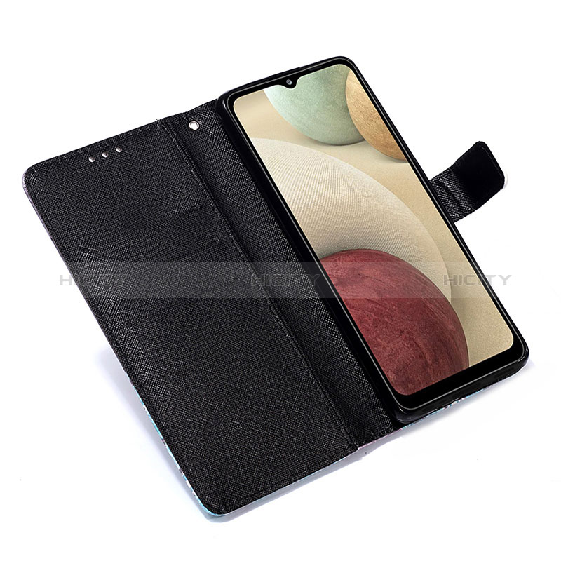 Handytasche Stand Schutzhülle Flip Leder Hülle Modisch Muster Y03B für Samsung Galaxy A12