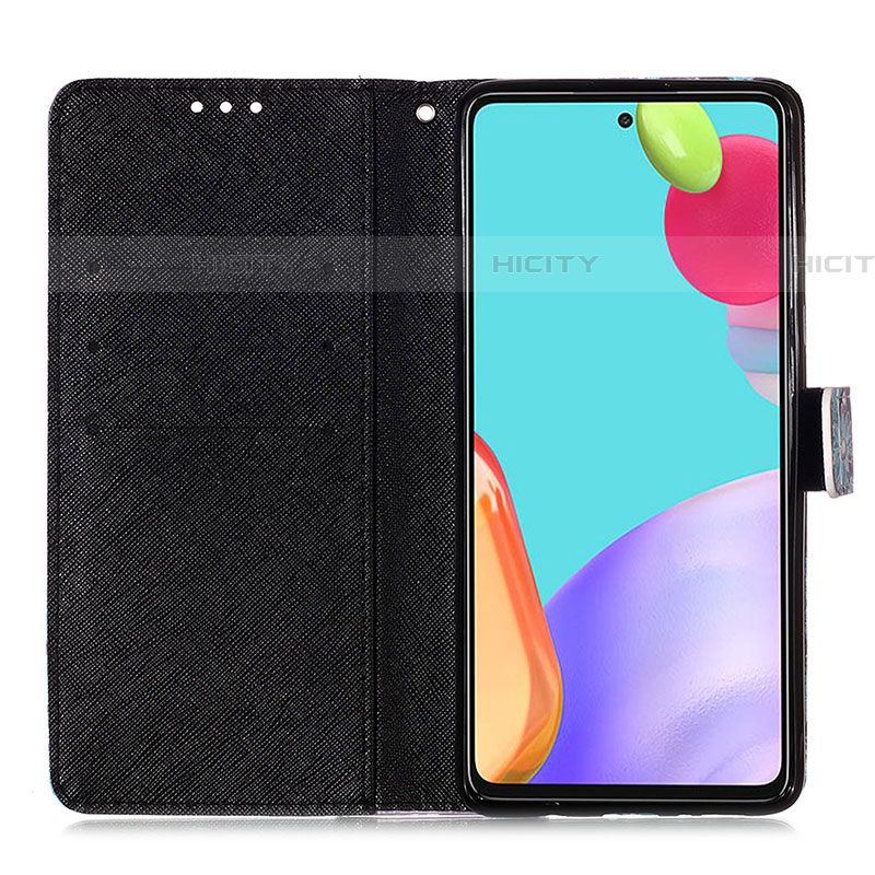 Handytasche Stand Schutzhülle Flip Leder Hülle Modisch Muster Y03B für Samsung Galaxy A52 4G groß