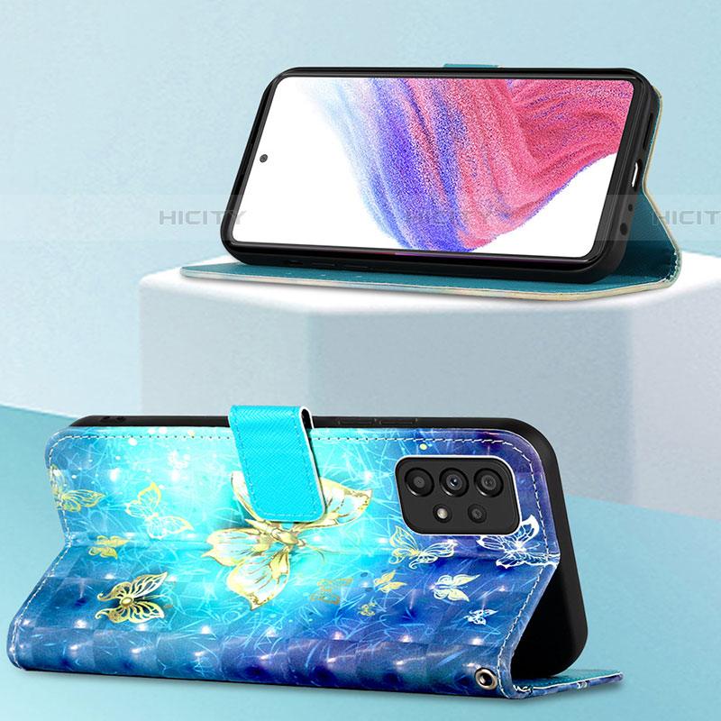 Handytasche Stand Schutzhülle Flip Leder Hülle Modisch Muster Y03B für Samsung Galaxy A53 5G groß