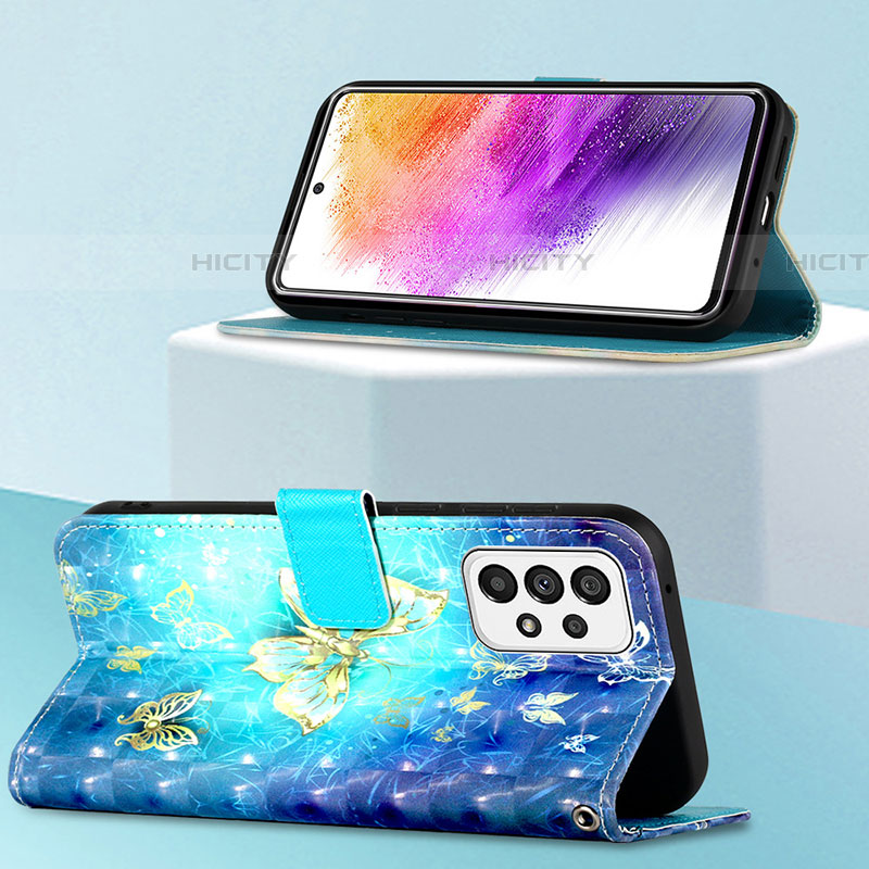 Handytasche Stand Schutzhülle Flip Leder Hülle Modisch Muster Y03B für Samsung Galaxy A73 5G