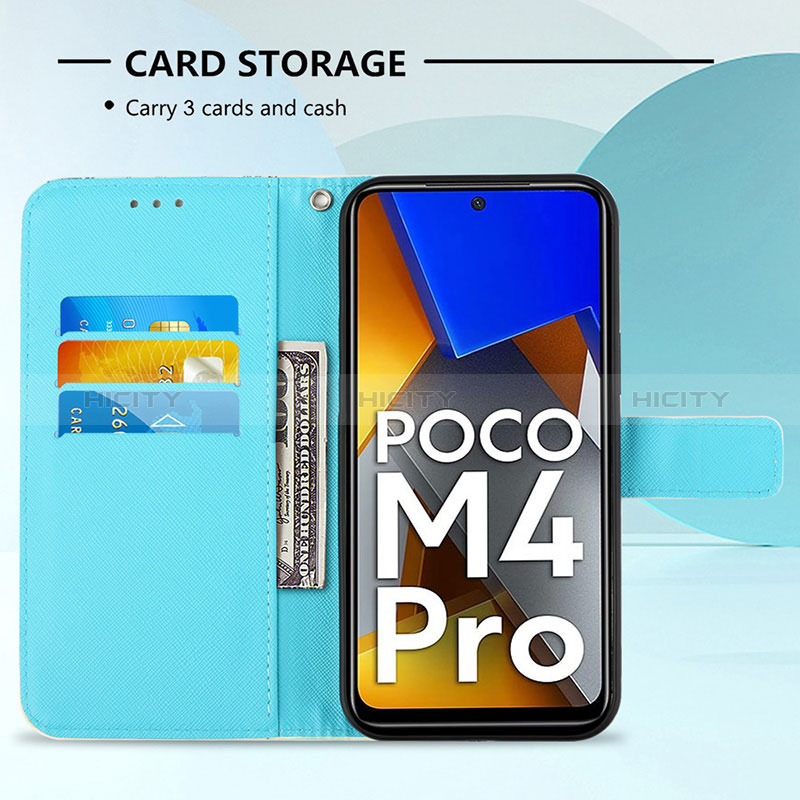 Handytasche Stand Schutzhülle Flip Leder Hülle Modisch Muster Y03B für Xiaomi Poco M4 Pro 4G